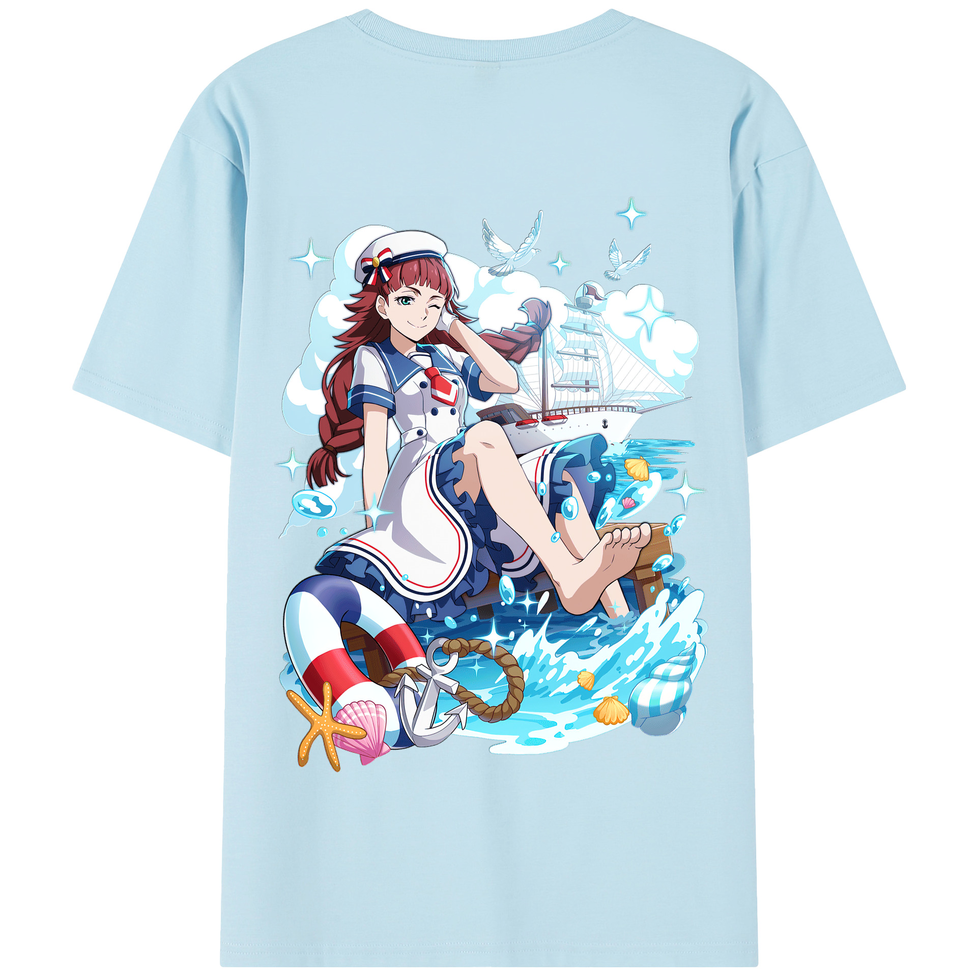 （画像用） 文豪ストレイドッグス Bungo Stray Dogs 綿100％半袖Tシャツ（背面プリント）